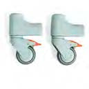 Castors Clean Lockable 75 Mm Back Pair | E80209514