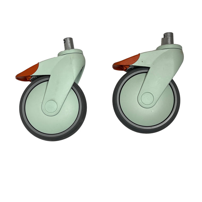 Castor 125 Mm Lockable Green Pair Clean | E84005033