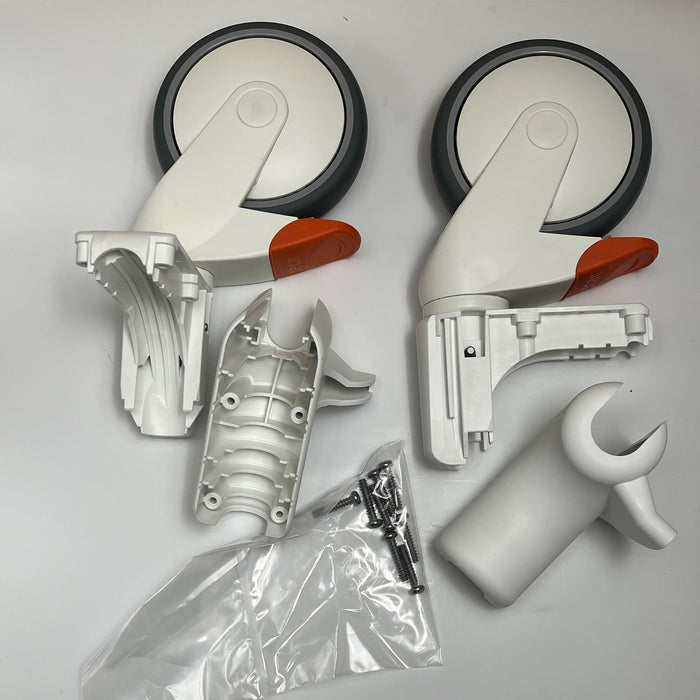 Castor 125 Lockable White Pairfront | E84006137