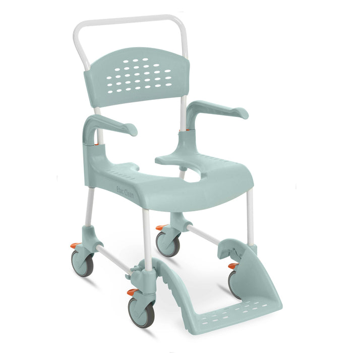 Etac Clean Shower Commode Chair | Fixed Height | Lagoon Green