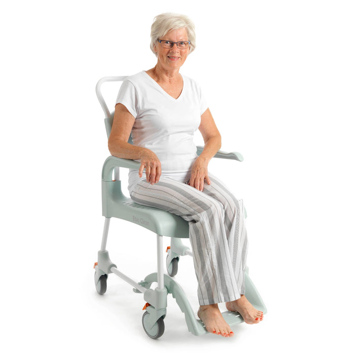Etac Clean Shower Commode Chair | Fixed Height | Lagoon Green
