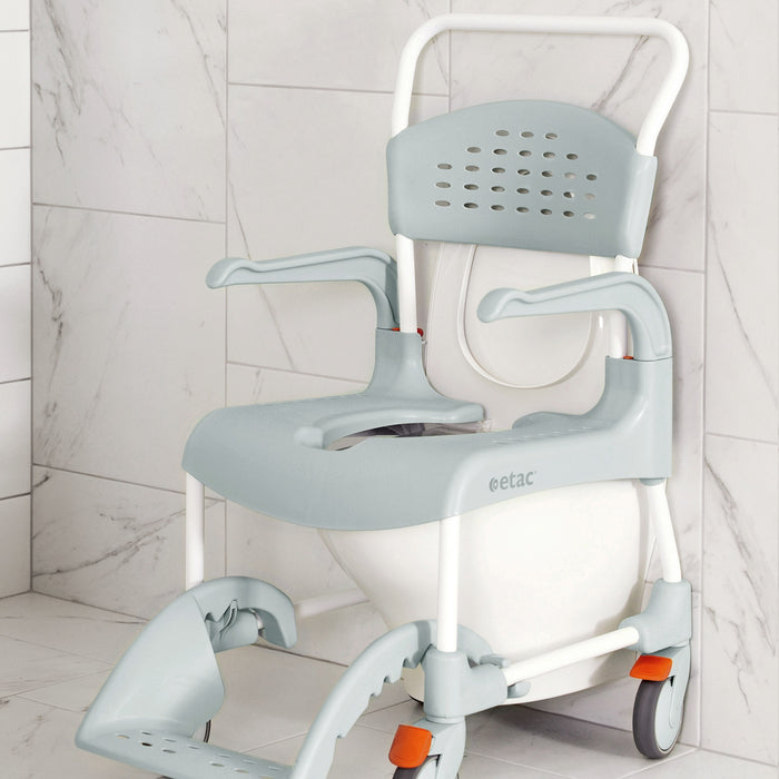 Etac Clean Shower Commode Chair | Fixed Height | Lagoon Green