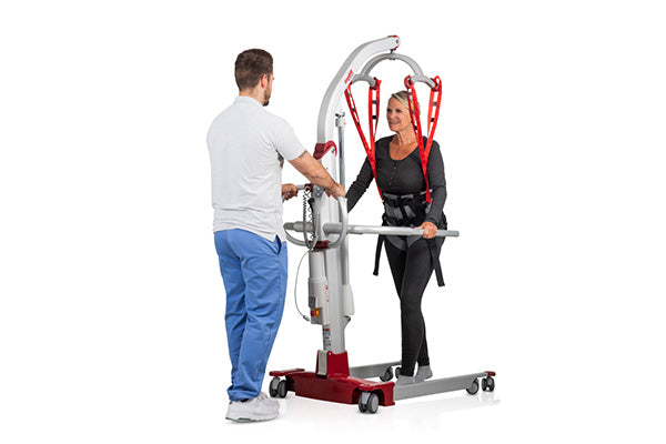 Gait training with support arms